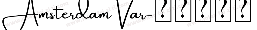 Amsterdam Var字体转换